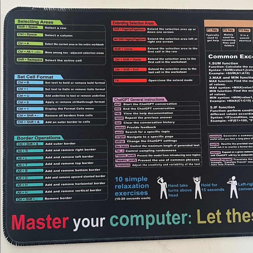 Excel Computer Guide XL Mousepad - Picture 2 of 4